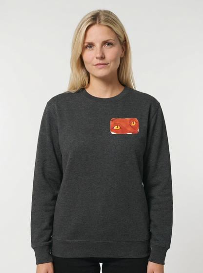 Devoted Fox unisex sweatshirt, grey front